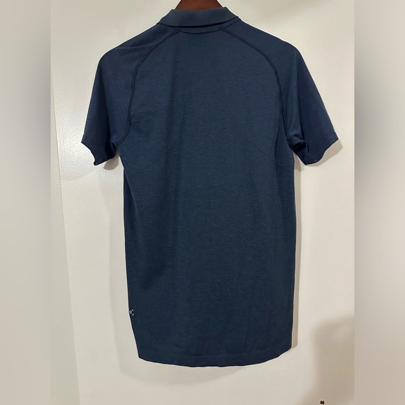 Lululemon Men’s Metal Vent Tech Polo 2.0 Mineral Blue / True Navy size M - Picture 6 of 7